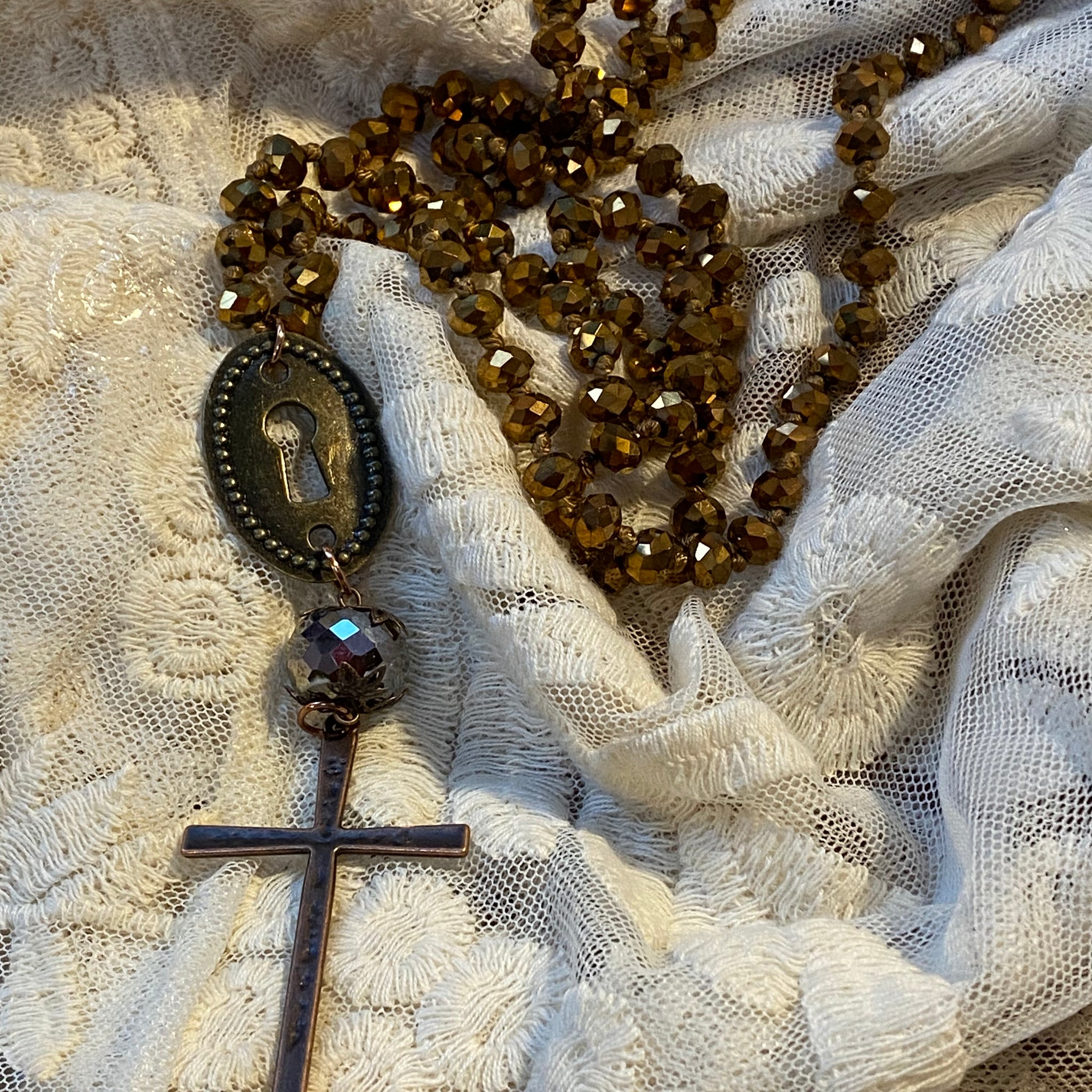Cross Key Necklace